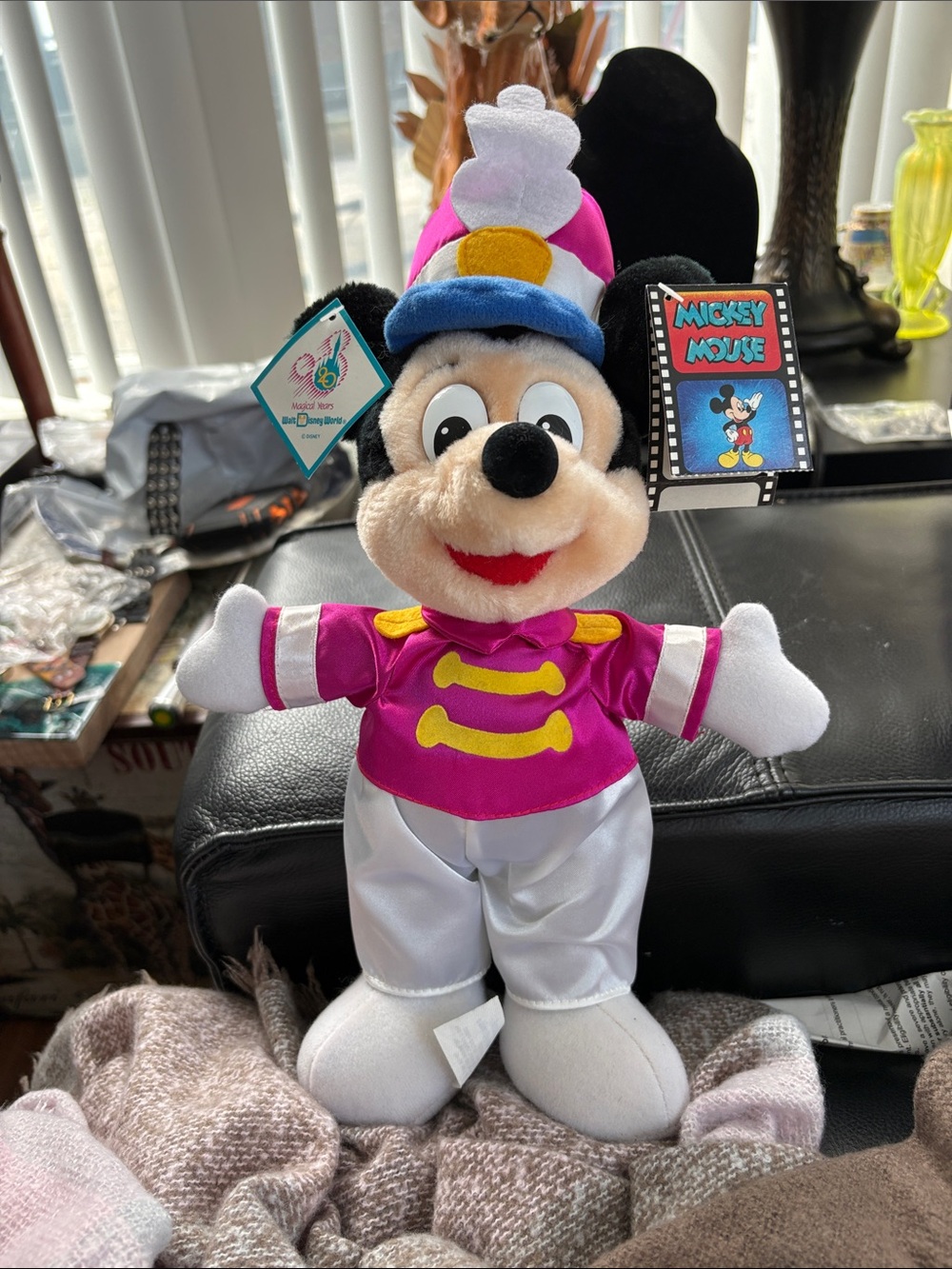 Vintage 20th Anniversary Disney Mickey Mouse Plush Marching Band Release : 1991
